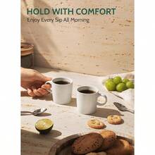 3.5oz Porcelain Espresso Cups Set Of 4, Mini Coffee Mugs Demitasse Cups - White