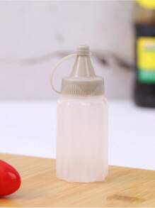 1/4 Stücke Gewürzdosierflasche Haushalt, transparente Sauce Flasche, Quetschflasche, geeignet für Büro, Lunchbox, Picknick, Öl, Sojasoße, Honig, Salat, Gewürz Flasche, Outdoor Grillen Gewürz Flasche, Küchen Gewürz Glas, Küchen Zubehör