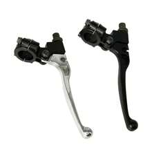 مقبض القابض والفرامل الأيسر الأسود العالمي للدراجات النارية لطرازات CRF XR 80 100 ، CRF80 ، XR200 ، SSR 125 سي سي ، كولستر ، روكيتا ، باجا ، إكس تريم ، قطع غيار الدراجات النارية للترابية والموتوكروس