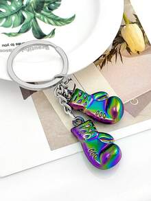 1pc Creative Boxing Glove Keychain 3D Metal Boxing Glove Pendant Bag Charm Gift Souvenir Car Accessories School Cute Goth Y2k
