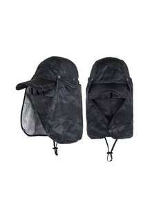 1 件男女通用纯色太阳帽，夏季户外钓鱼帽休闲徒步防晒帽，适合徒步旅行、钓鱼、度假、日常使用