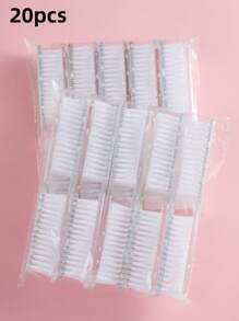 2 pezzi Spazzola per unghie, Spazzola per pulire le unghie, Spazzola per la pulizia delle mani, Spazzola per scrubbing di dita e piedi, Spazzolino per pedicure e unghie, Set di spazzole per la pulizia, Trasparente