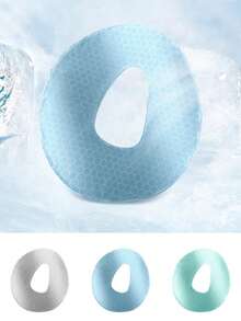 按摩床、记忆棉枕头、按摩枕、俯卧枕、按摩枕、头枕、俯卧睡眠枕、面部托架、可拆卸枕套，适用于沙龙、家庭、午休、节日礼物（灰色、粉色、绿色）