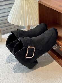 Comfortable Non-Slip Ankle Boots For Girls - Perfect For Indoor And Outdoor Travel In Fall And Winter - Black - View 6