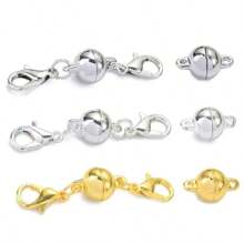 5 pièces Fermoirs de bijoux magnétiques à la mode, fermoirs de collier à aimant puissant, fermoirs homards, convertisseur de bracelet pour la création de bijoux