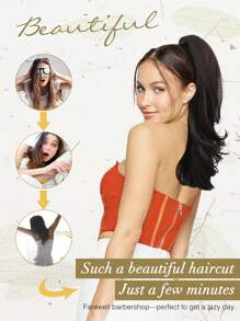 Fermaglio per coda di cavallo, estensione per coda di cavallo da 22 pollici per donne, multi-strato, estensioni sintetiche per capelli, accessori per capelli adatti per uso quotidiano