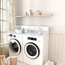 2-Tier Washer And Dryer Countertop Shelf, White Laundry Topper With Non-Slip Pads, Laundry Room Storage & Organization For Small Apartment Kitchenhalloween - Trắng- - Xem 10
