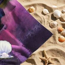 1 buc. Prosop de plajă Jul C'est Quand Quil Seteint - Prosop din microfibră super absorbant, cu uscare rapidă, cu design vibrant de artă spațială, moale și ușor, potrivit pentru yoga, înot, surfing și plajă, articole esențiale pentru plajă, accesorii de plajă, plutitor pentru piscină