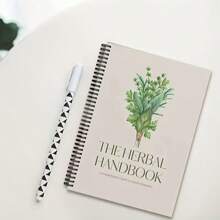 Mindfulness And Herbal Planning | Includes 20 Unique Recipes With Health Benefits – From Soothing Chamomile To Invigorating Mint And Ginger | Spiral-Bound, English Text, Health Journaling|Educational Notebook|Quality Paper Material, School Supplies, Back To School