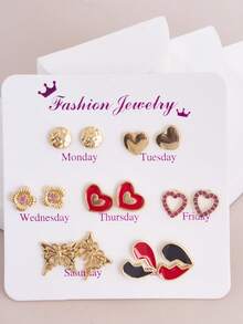 14 件珍珠和宝石耳环套装，时尚简约设计适合日常佩戴，用途广泛