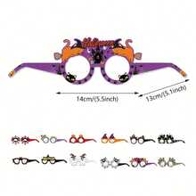 6/12pcs/Set Perlengkapan Pesta Halloween Kacamata, Perlengkapan Kostum Seru Bertema Halloween - MultiWarna - View 5