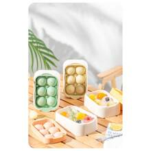 Refrigerator Six-Ball Ice Cube, Cold Drink Easy Demolding, Silicone Pressing, DIY Ice-Making Mold, Ice Cube Block Mold, Silicone Ice Cube, Household Round Ice Cube Mold, Ice Box, Ice Cube Mold, Household Refrigerator Ice Box With Lid