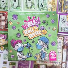1 Box "Virus! Roll & Write" Card Game - Strategic Dice Rolling & Writing Challenges, Fast 15-20 Mins Pandemic Themed Tabletop Game, Suitable For Family Game Night