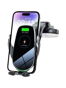 YITUMU YITUMU Wireless Car Charger Holder, 15W Fast Car Phone Holder Wireless Charging Automatic Clamping, Compatible With Iphone 14 13 12 11 Pro Max Xs, Galaxy S21 S20, S10+ S9+ Note 9, Etc… Car Accessories
