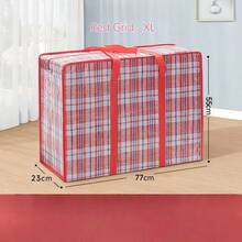 Extra Large/Large/Medium Waterproof Woven Bag, Portable Packing And Moving Bag, Thickened Storage And Organization Bag, Luggage Bag, Travel Bag, Clothing Storage Bag, Miscellaneous Bag, Yard Storage Bag