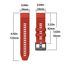 سوار بديل من السيليكون عالي الجودة بقطر 24 مم، ناعم ومتين، مريح للارتداء، سهل التنظيف، مناسب لساعات سونغتو سبارتان سبورت/رسغ HR/كاتب/كاتب HR بارو/بارو/سونتو 9 بارو/9/7/D5، قابل للتعديل، يمكن ارتداؤه للاستخدام اليومي والرياضة واللياقة البدنية