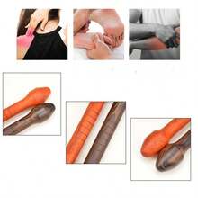 纯天然木质按摩棒一件套 - 用于放松、缓解疲劳、放松足部经络的多功能木质工具、穴位按摩器工具、穴位按摩器、自我按摩工具释放工具和深层肌肉按摩棒 - 彩色 - 查看 7