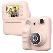 男女适用即时打印相机 – 1080P 高清双镜头自拍相机,内置照片打印机,2.4 英寸液晶屏,便携式迷你相机 – 1300mAh 可充电电池,5s/10s 定时器,完美的圣诞节/生日/情人节礼物(含打印纸) - ET-多色 - 查看 19