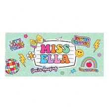 Borrador personalizado para pizarra blanca de profesor, borrador de pizarra negra personalizado, regalo de apreciación al maestro, borrador de maestro con nombre, regalo para maestros - Multicolor - Ver 9