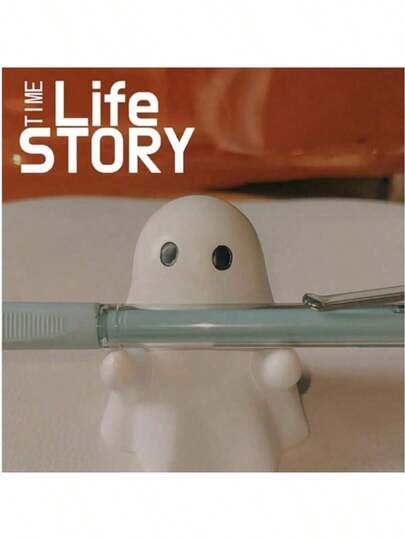 حامل قلم شبح لطيف لعيد الهالوين قطعة واحدة، حامل ديكور مكتب منزلي جميل، ملحقات تخزين مكتب ممتعة.