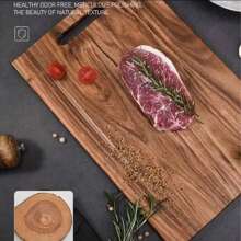1pc Premium Wooden Cutting Board, Suitable For Meat, Cheese, Bread, Vegetables And Fruits, An Ideal Kitchen Gadget, Great Gift For Father's Day, Mother's Day, Wedding Season And Birthday Parties