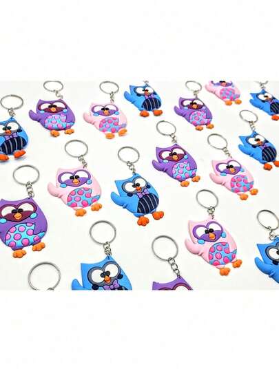 Corujinha Lembrancinha Chaveiro 10un Tema Aniversário Mimo