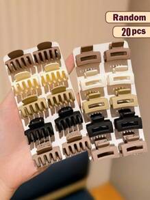 10/20/30/50 pezzi di fermagli per capelli retrò multicolore, di dimensioni piccole adatti per uso casual all'aperto, regalo carino per ragazze, accessori per capelli da donna alla moda, ideali per raccogliere la coda di cavallo