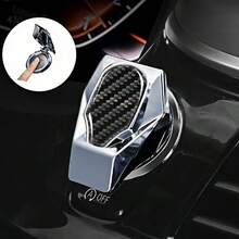 汽车一键启动金属按钮盖 发动机启停装饰贴 钥匙保护盖 防刮汽车按钮装饰 创意造型启动盖 适用于车内装饰配件 - 均碼 - 查看 1