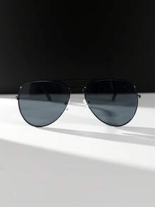 3pcs Men's Metal Frame Flat-Top Business Style Capable Advanced Retro Elegant Fashion Glasses Suitable For Business Trips And Commuting Business Meetings - 彩色 - 查看 9