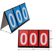 2-Digit Scoring Board, 3-Digit Basketball Scoreboard, 4-Digit Ping Pong Flip Score Board, Portable Tabletop Flip Scoreboard For Various Sports - Multicolor - View 7