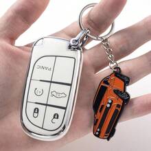 Dodge Challenger Keychain - Premium SRT/SXT Key Chain Accessories - Stylish Car Keys Holder For Challenger Enthusiasts - Jeruk - View 5