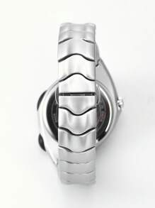 Y2K 男士不对称复古时尚石英表，独特的小众扭曲设计，适合日常生活和节日礼物