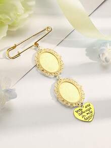 1 chiếc mặt dây chuyền bó hoa cưới tùy chỉnh, mặt dây chuyền ảnh bó hoa, quà kỷ niệm đám cưới, trâm cài kỷ niệm, quà cưới cá nhân hóa cho cô dâu chú rể, ghim cài áo ảnh tùy chỉnh, ghim cài áo ảnh kỷ niệm chú rể (vàng), ghim cài áo ảnh kỷ niệm tùy chỉnh, phụ kiện tóc cho nữ - Vàng - Xem 20