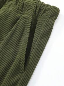 Men's Loose Wide Leg Straight Casual Corduroy Cargo Pants