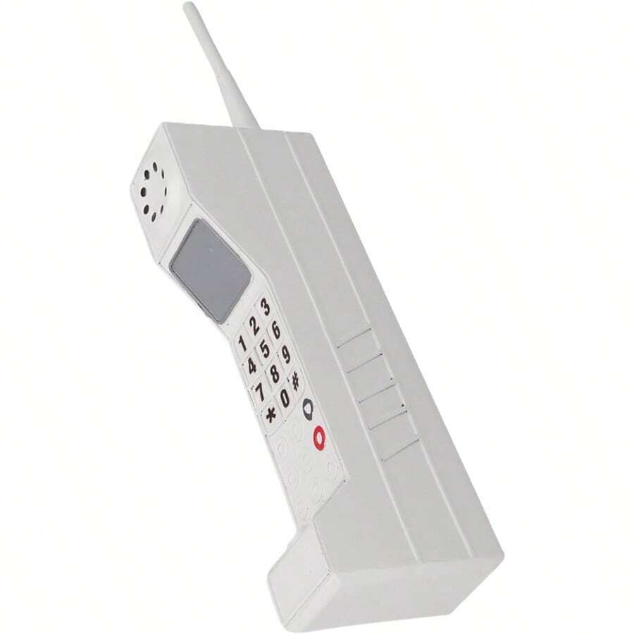 Vintage Style Cellular Phone Replica Ornament White - trắng - Xem 1