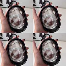 Sac de rangement transparent portable pour câble de données, mini sac de rangement à fermeture éclair, sac de rangement multifonction compact, étui pour écouteurs et chargeur avec porte-clés, sac pour bracelet, sac de maquillage transparent. Accessoires de voyage, fournitures scolaires, sacs d'accessoires électroniques pour les voyages et l'utilisation quotidienne pour les étudiants universitaires.