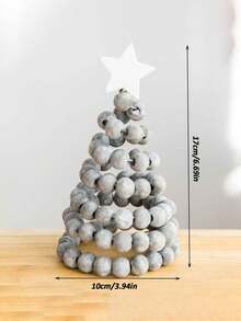 Cirelle 1 件创意北欧风格木制圣诞树装饰，迷你圣诞树家居装饰，木制树设计，适合日常使用，家居装饰，圣诞装饰，办公桌装饰，房间装饰，卧室装饰，家居圣诞装饰，秋季装饰，房间装饰用品，客厅装饰，派对用品 - 彩色 - 查看 14