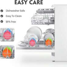 Lydia&#39;S  2 Pack Pet Food Can Covers, Universal Silicone Can Lids For Dog &Amp; Cat Food, Fits Most Standard Size Food Cans,  &Amp; Dishwasher Safe (Blue + Orange)