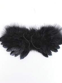 1 bucată mini aripi de pene păpușă păpușă pene bretele scurt top cosplay petrecere animal de companie păpușă rochie recuzită pentru Labubu Halloween