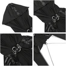 TOMETO Women Gothic Punk Hoodies Bandage Crop Tops Long Sleeve Pullover Sweatshirt Rave Festivals Streetwear