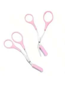 Juego de 5/4/3/2/1 pieza de tijeras y peine para cejas unisex mejorado, talla grande fuerte, talla grande afilado, nueva versión para arreglar cejas para mujeres y hombres, herramienta de recorte de cejas perfecta con mejor control de longitud, accesorio de belleza para el hogar, tijeras con mini peine