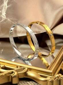 1 Stück Glücks-Blumen-Armband für Frauen, mit 18 Karat Gold beschichteter Edelstahl, ein perfektes Valentinstags-Geschenk für Ihren Partner
