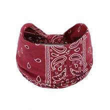 4 Packs Vintage Paisley Pattern Headbands/Bandanas For Women, Colorful Bohemian Style Sports Sweatbands, Yoga Hair Accessories Winter Hair Bands Warm Head Wrap