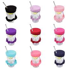 1/3/5/8pcs Nightclub Anti-Drugging Cup Lids, Bar Anti-Spiking Scrunchie Cup Covers, Nightclub Anti-Drugging Devices, Cute Sealed Coffee Cup Lids, Suitable For Bars, Clubs - Multicolor - View 2