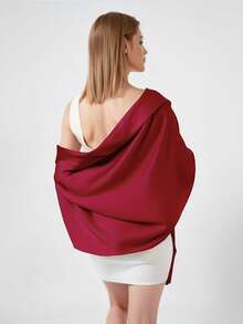 1pc Fashion Women Shawl, Extra Long Bridal Wrap For Wedding Party, All Seasons For Dress - A - View 15