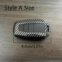 1pc ABS Carbon Fiber Style Car Key Case Cover For CHR Altis For Corolla For Camry For Avalon - Carbon Fiber Color - View 2