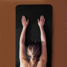 Local Delivery 7-Piece Yoga Equipment Set With Multiple Colors - Yoga Mat With Carrying Strap, 2 Yoga Blocks, Yoga Mat Towel, Yoga Hand Towel, Yoga Strap And Yoga Knee Pad - 黑色 - 查看 6