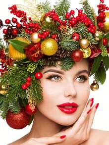 10 件/5 件/1 件-人造红色浆果摘山楂、红色浆果树枝人造泡沫冬青浆果花水果圣诞树装饰品节日 DIY 工艺品圣诞饰品婚礼家居装饰节日装饰丝绸插花、花束雄蕊植物 DIY 花环圣诞派对家居装饰