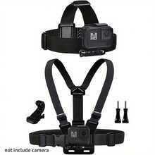 3/5/6件套运动相机配件胸带背心式头带，适用于Hero 13、12、11、10、9、8、7、6、5、4、Session、3+、3、Hero (2018)、Fusion、Osmo Action、AKASO等运动相机。 - 彩色 - 查看 12