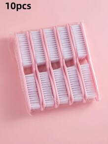 2 pezzi Spazzola per unghie, Spazzola per pulire le unghie, Spazzola per la pulizia delle mani, Spazzola per scrubbing di dita e piedi, Spazzolino per pedicure e unghie, Set di spazzole per la pulizia, Trasparente